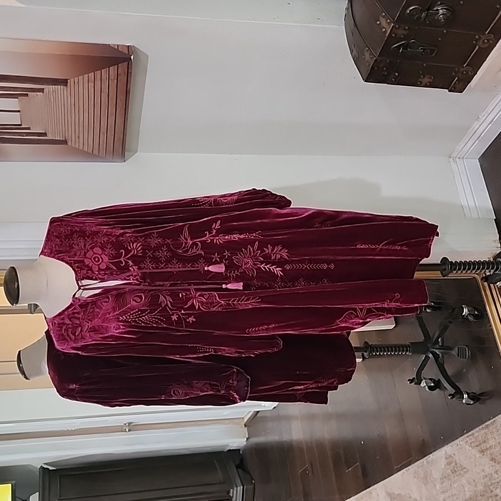 NWT JOHNNY WAS VELVET DRESS SIZE XL - Picture 7 of 10